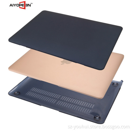Hot sales and New arrival PC slim smart cover case durable laptop Transparent color case For Macbook retina12.1inch